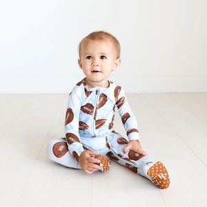 Posh Peanut football onesie PJs